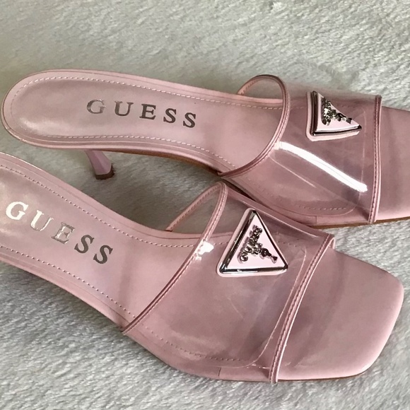 GUESS Lusie Heeled Sandal~Light Pink~Size 91/2 - Picture 3 of 10